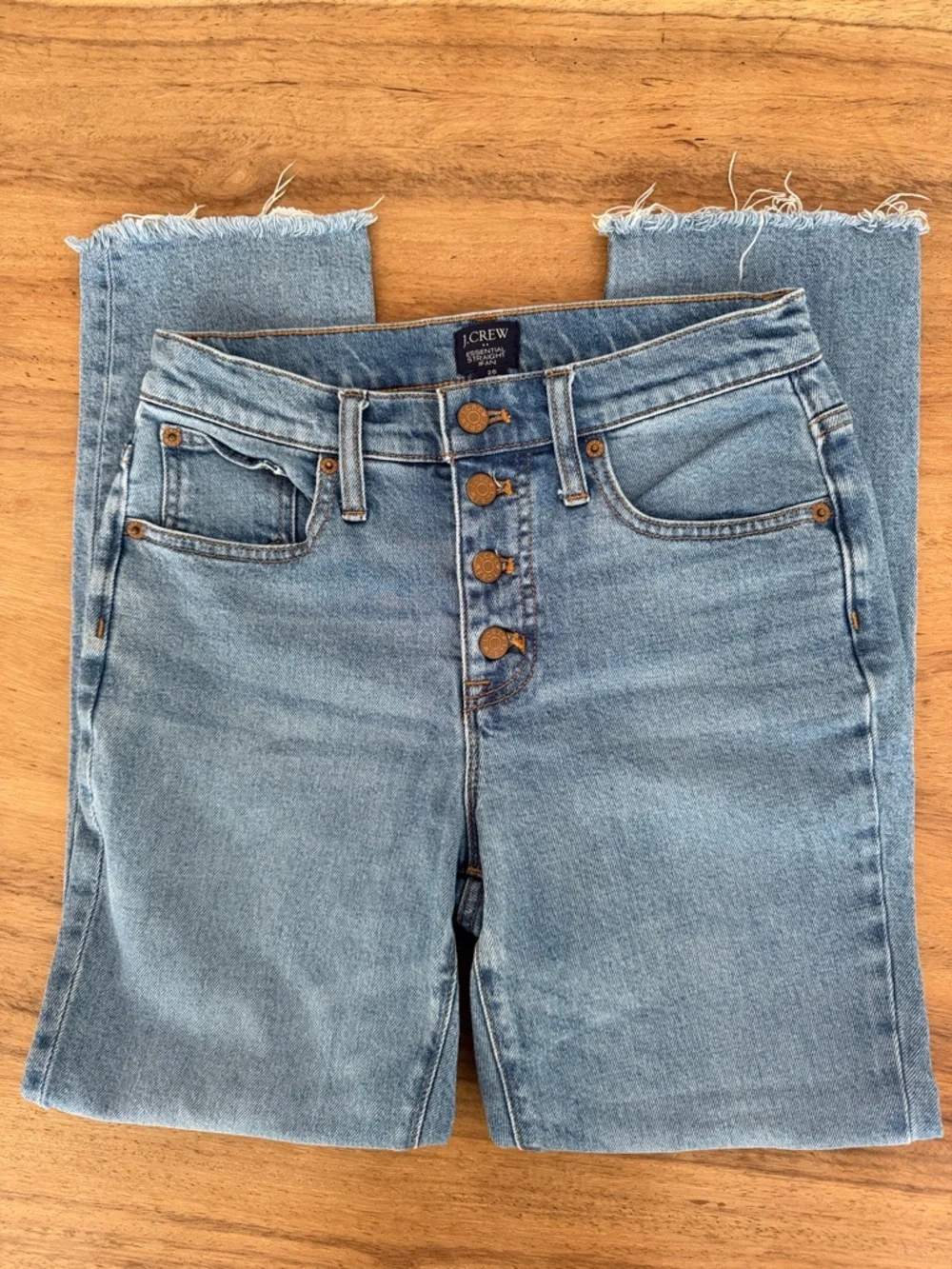 J. Crew Essential Straight Button-Fly Jean Size 26